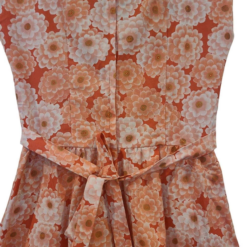 Heart‎ of Haute Pink Small Dress Fit Flare Sweatheart Neck Floral Coquette - Picture 4 of 9
